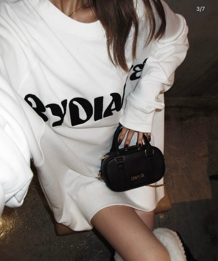 DIANTE オーバーサイズ スウェット ホワイト