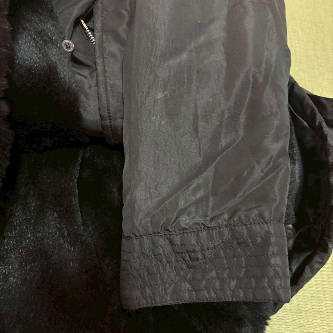 GIANFRANCO FERRE ベルト付きコート 黒 ブラック 42 アウター