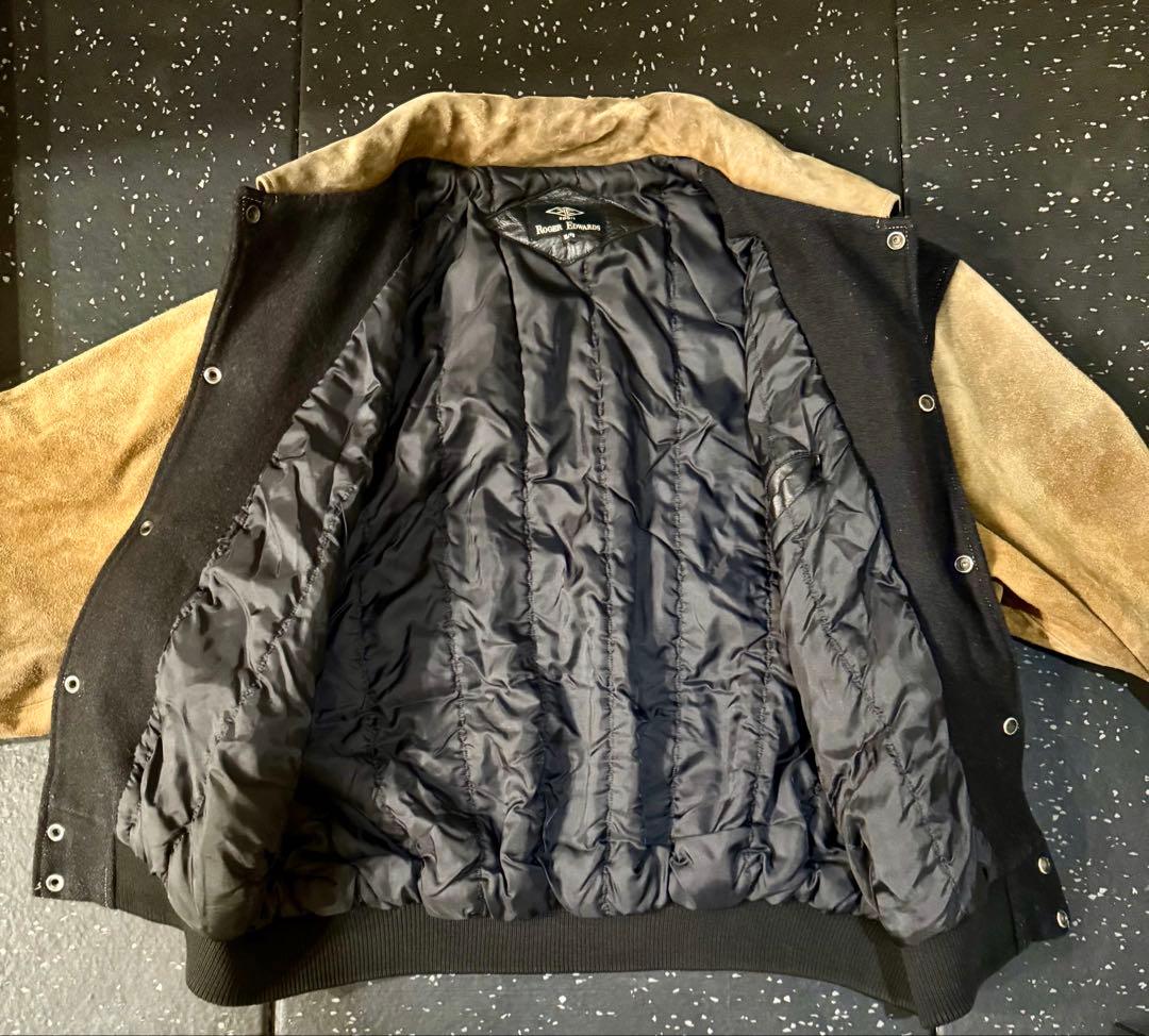 極希少　NBA公式 本革スエード ウール スタジャン