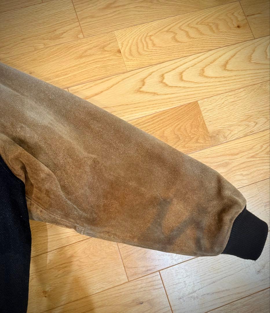 極希少　NBA公式 本革スエード ウール スタジャン