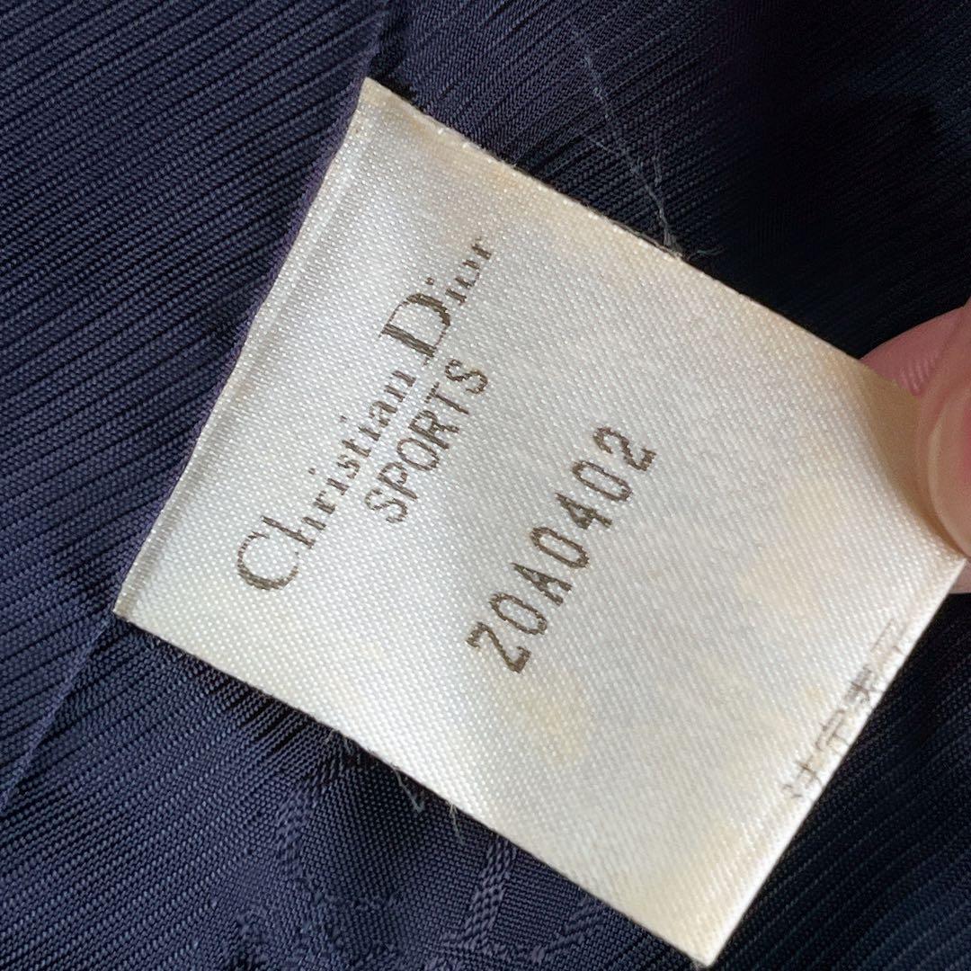 極美品✨Dior 紺ブレ XL相当 テーラード ジャケット ダブル ワッペン