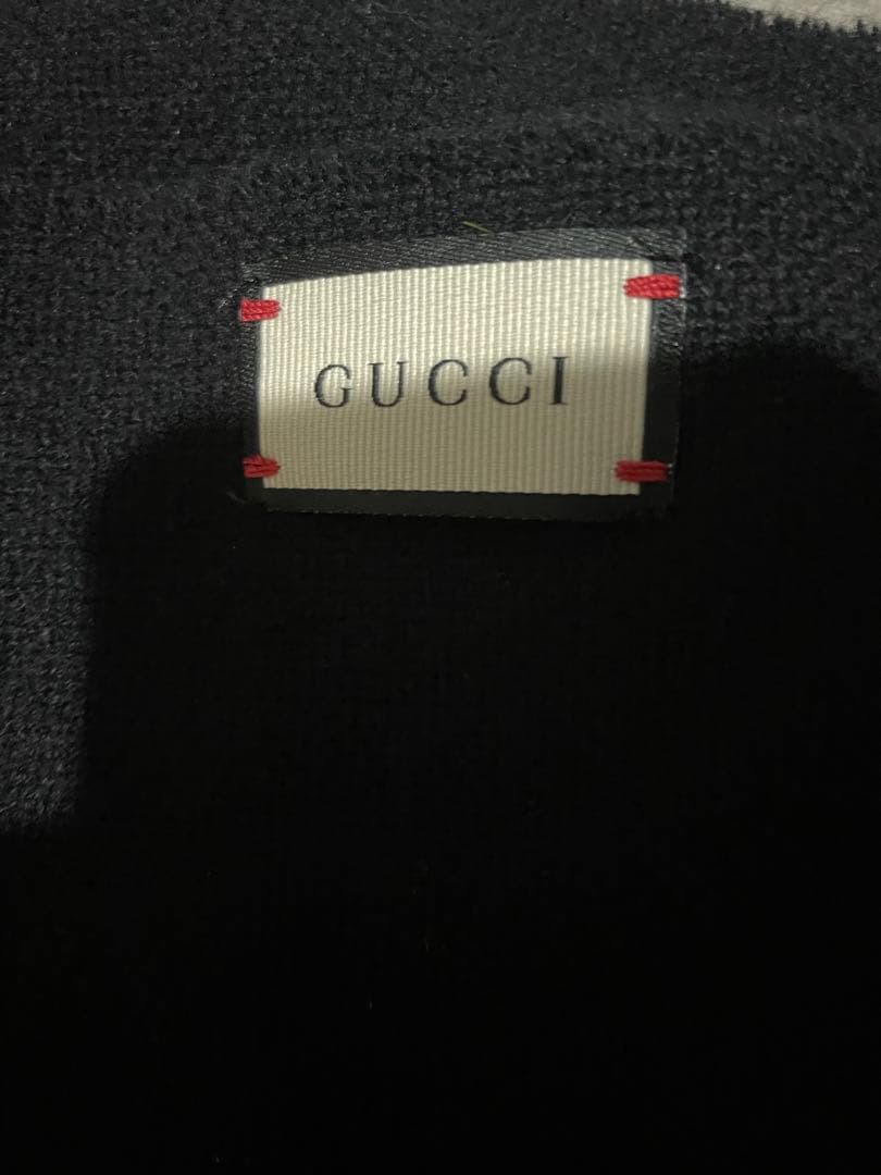 GUCCI ブラック マフラー 蜂　ビー