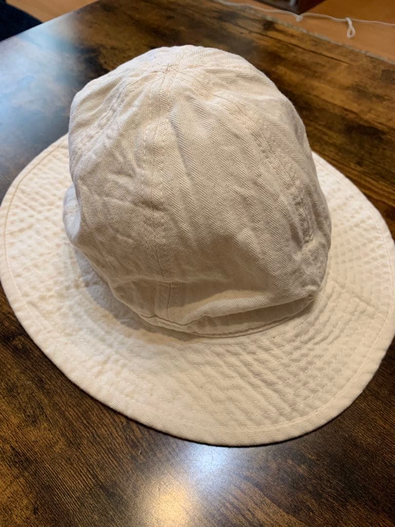 リアルマッコイズ　アーミーハット　ヘリンボーン　生成り　美品