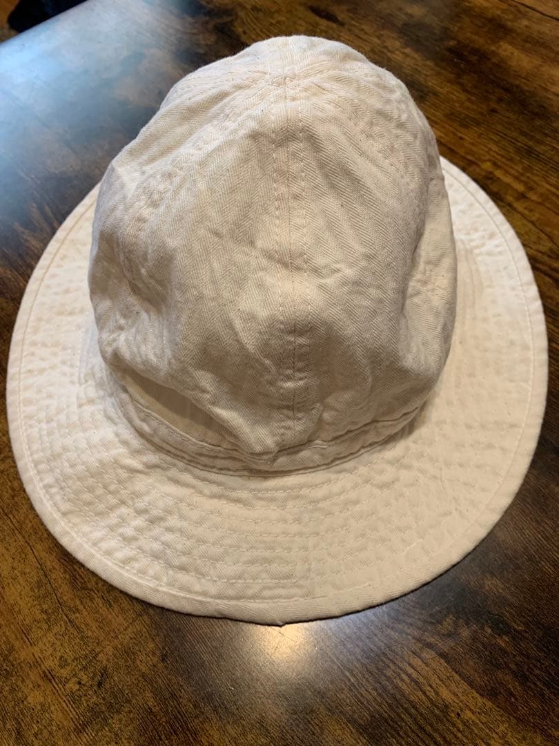 リアルマッコイズ　アーミーハット　ヘリンボーン　生成り　美品