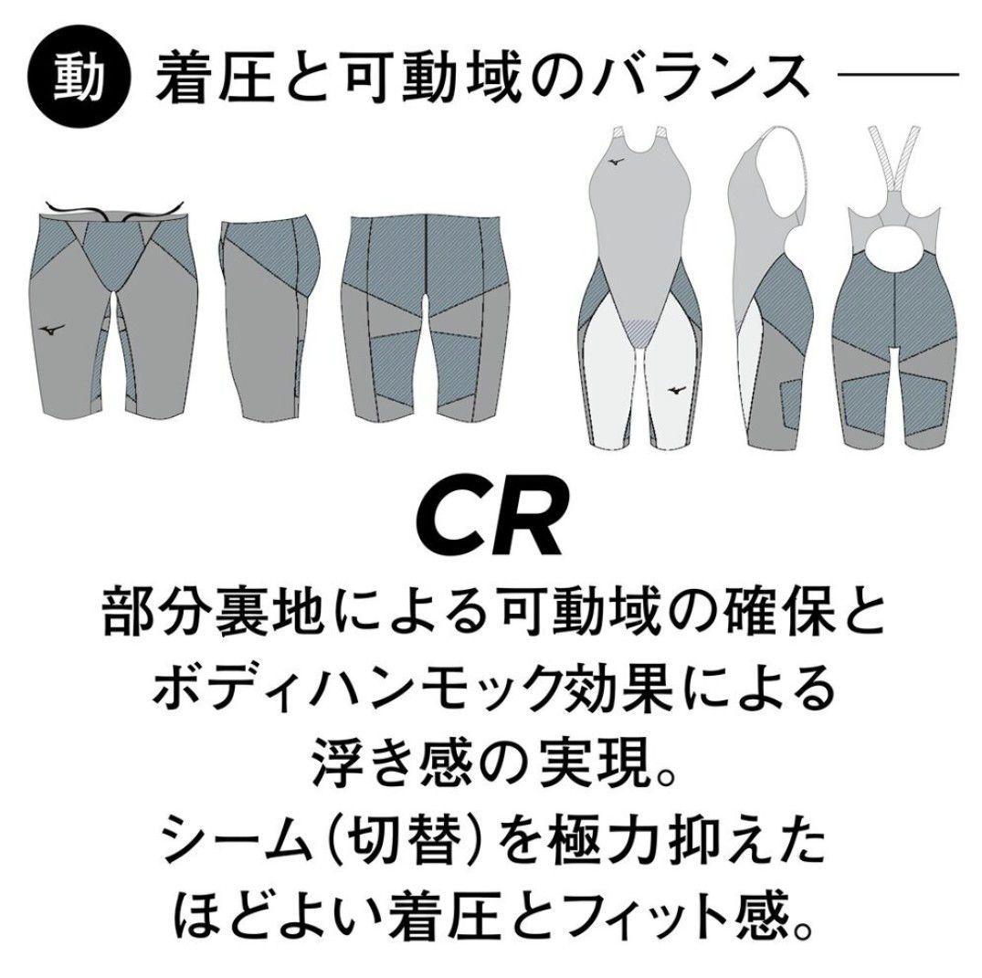 ミズノ 高速水着 GXSONIC6 CR Sサイズ ブラック