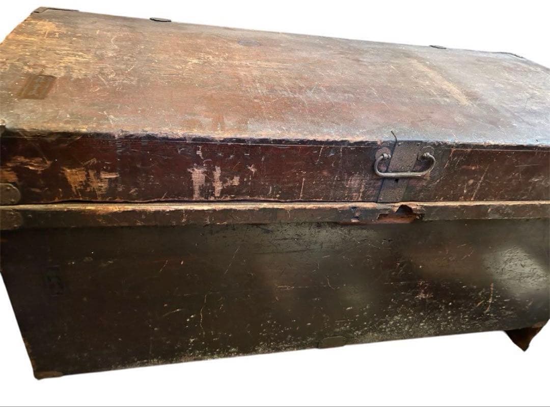 鎧櫃　具足櫃　【松平氏】焼印　長櫃　古美術　箪笥