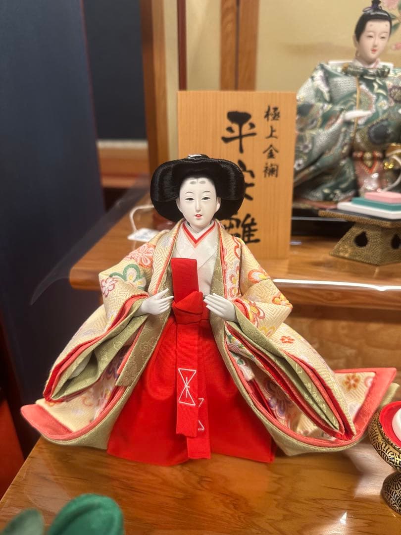 雛人形 五人飾り 三段飾り 親王飾り 三人官女付き 新品未使用