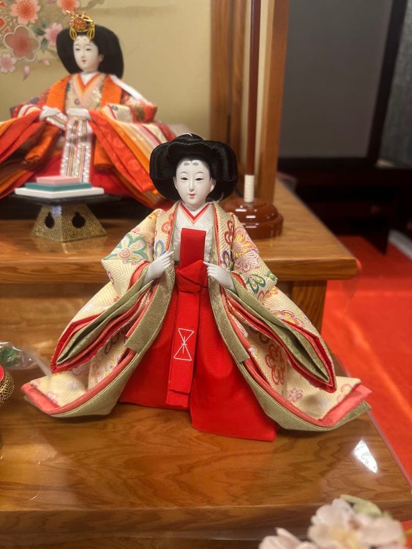 雛人形 五人飾り 三段飾り 親王飾り 三人官女付き 新品未使用