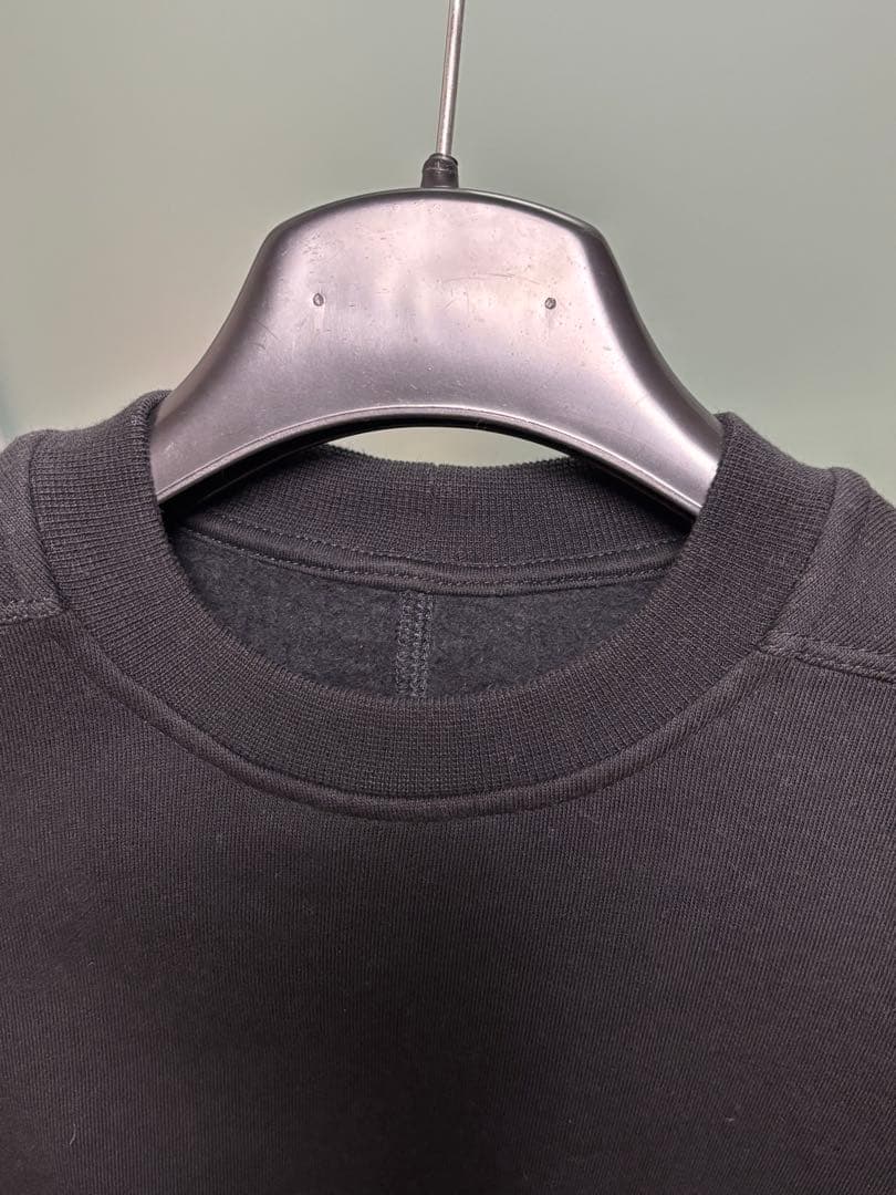 リックオウエンス ダークシャドウ　黒 クロップドスウェット