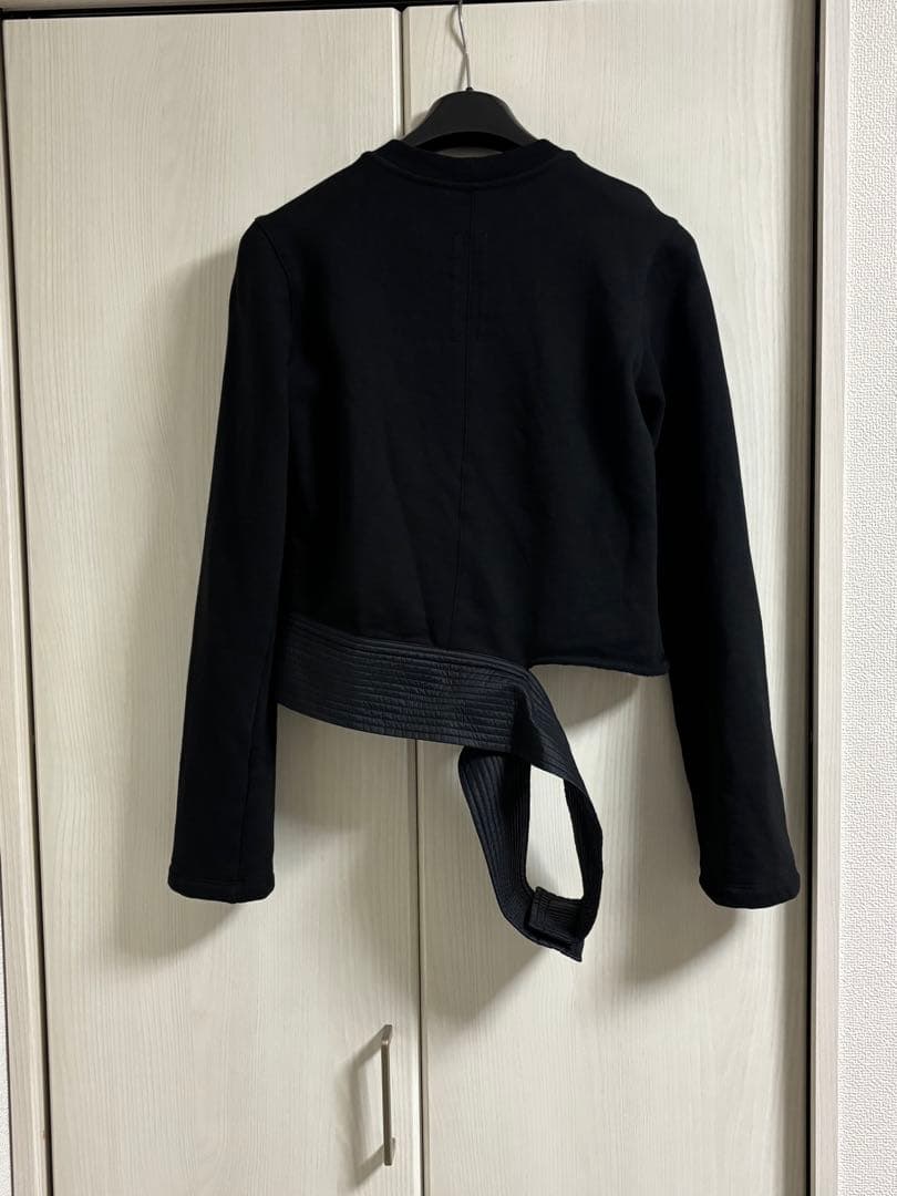 リックオウエンス ダークシャドウ　黒 クロップドスウェット