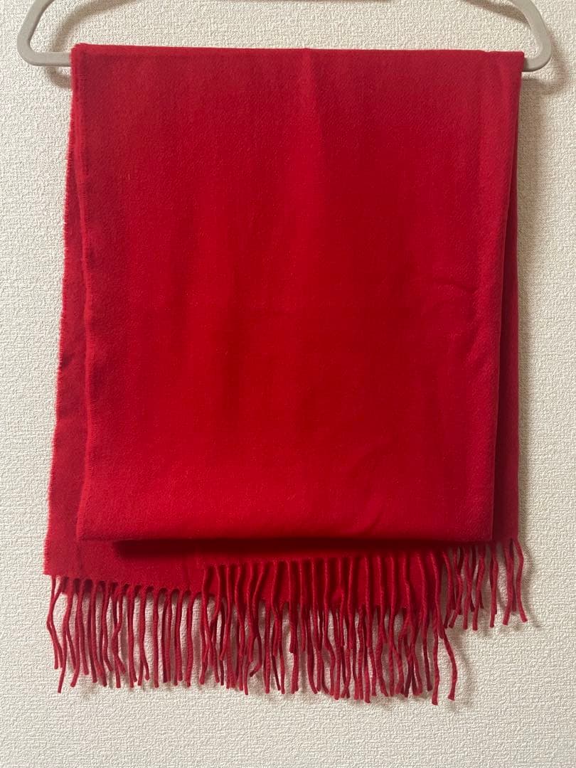COMME des GARÇONS カシミヤマフラー マフラー　レッド