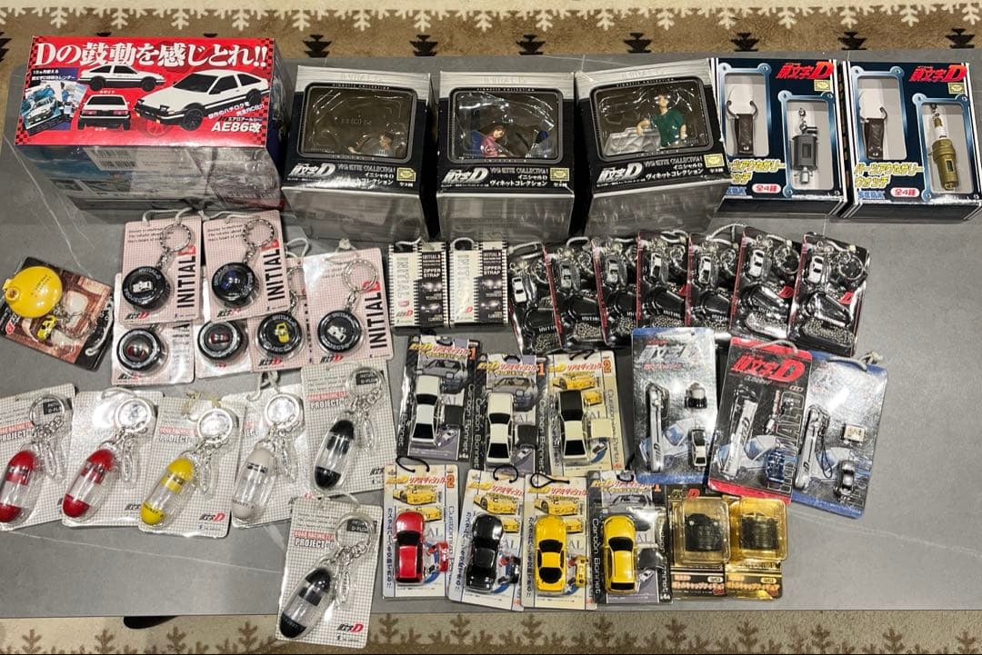 INITIAL D ミニカーとグッズセット　まとめ売り40点