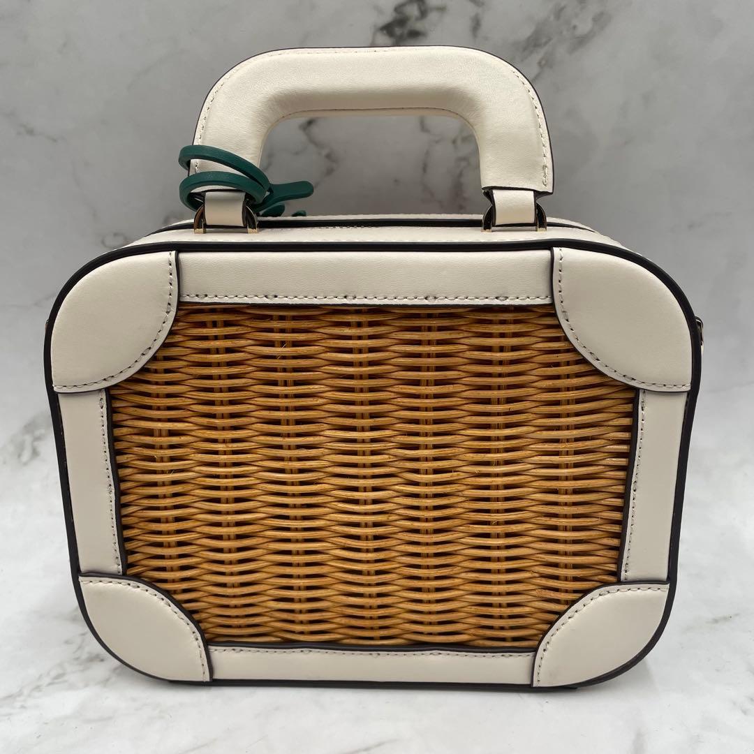 【新品同様】　ケイトスペード かごバッグ 2WAY ショルダーバッグ パイン