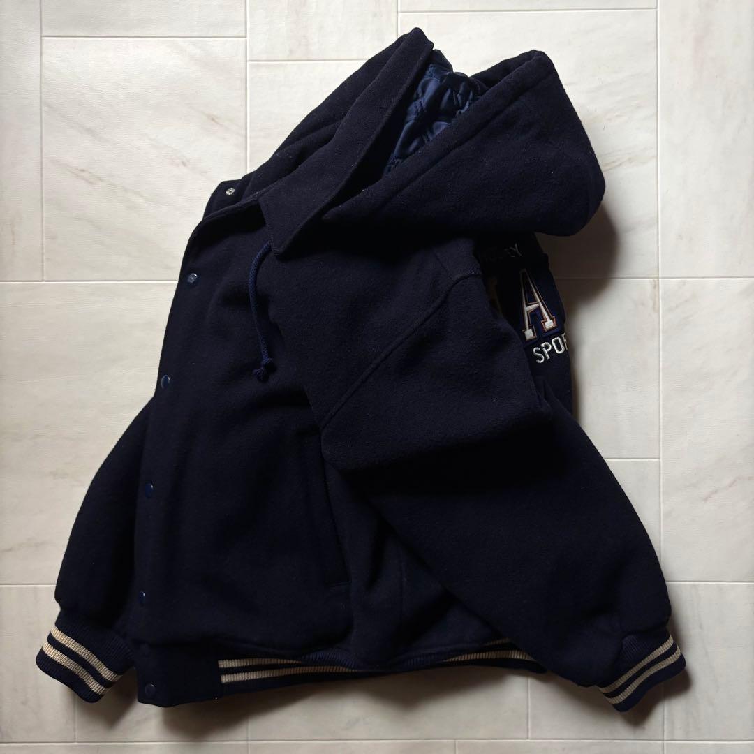 【日本製】 マクベス フーデットメルトンスタジャン 裏地キルティング Lサイズ