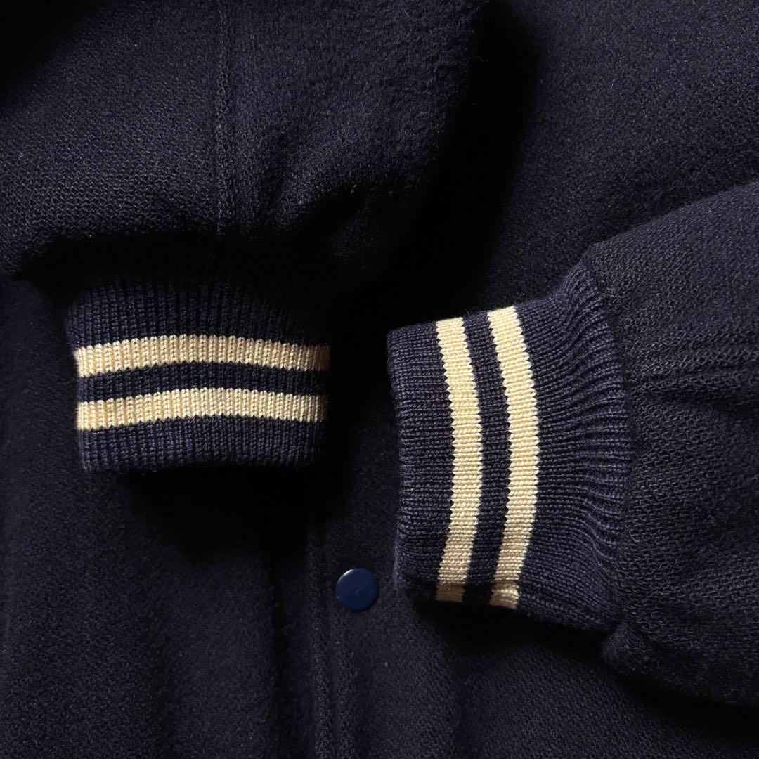 【日本製】 マクベス フーデットメルトンスタジャン 裏地キルティング Lサイズ