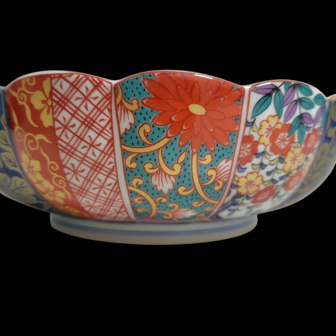 未使用 有田焼 清秀作 元禄古伊万里 金彩 大鉢 大皿 木箱付