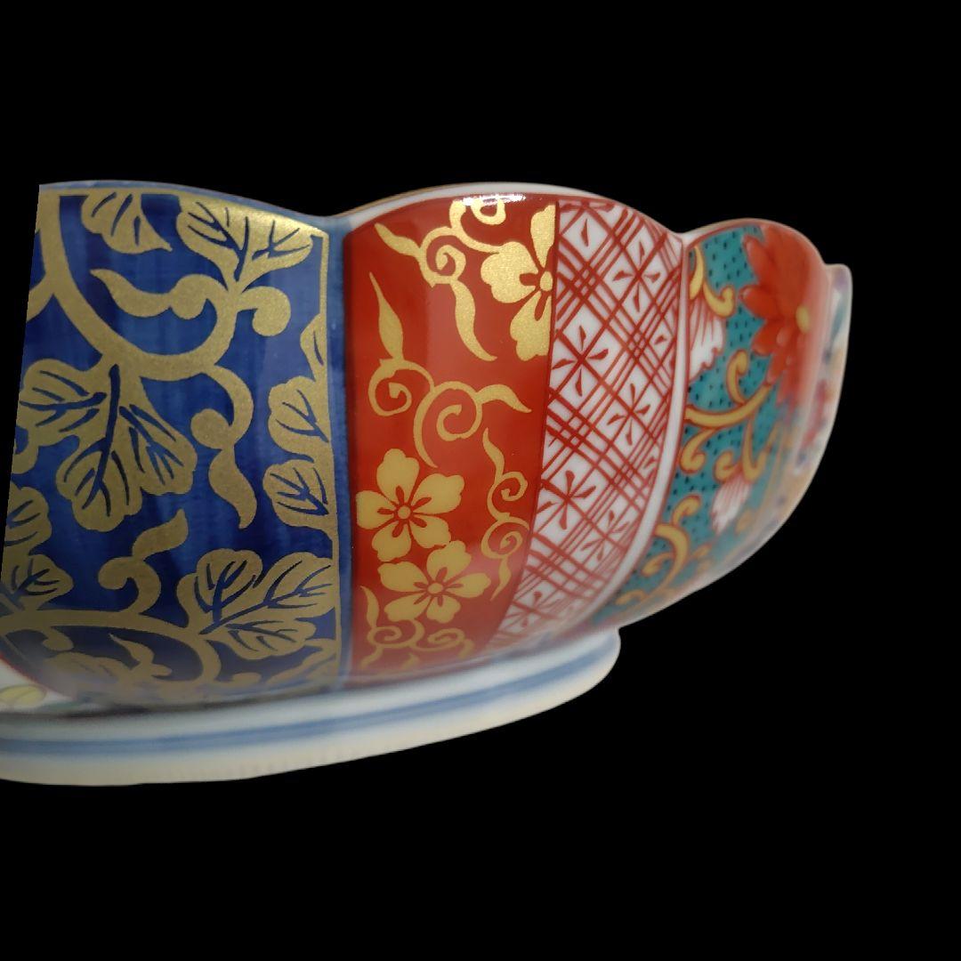 未使用 有田焼 清秀作 元禄古伊万里 金彩 大鉢 大皿 木箱付