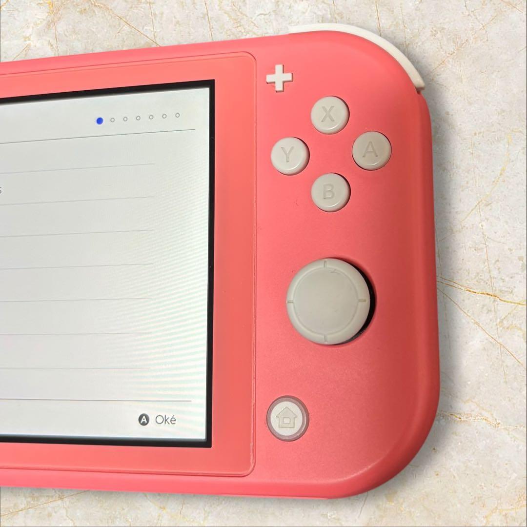 【Nintendo Switch Lite】 ☆コーラルピンク☆ ケース付き