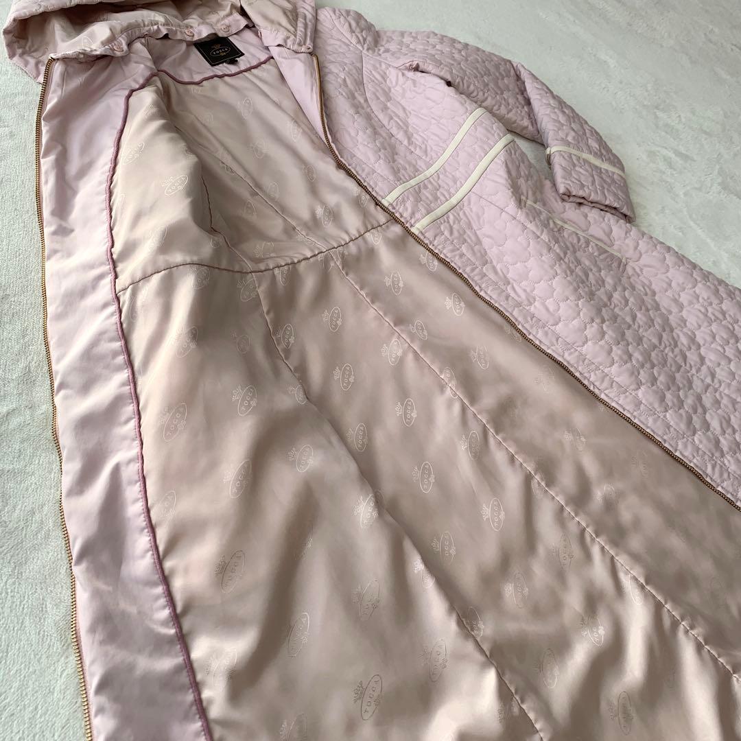 TOCCAトッカLAURAキルティングAラインロングコート2waySサイズ相当