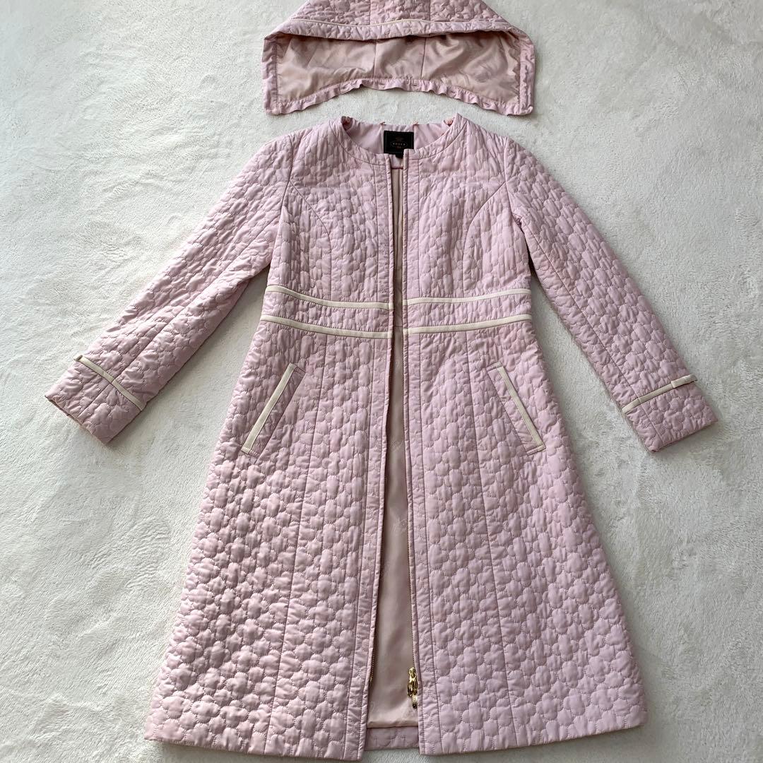 TOCCAトッカLAURAキルティングAラインロングコート2waySサイズ相当
