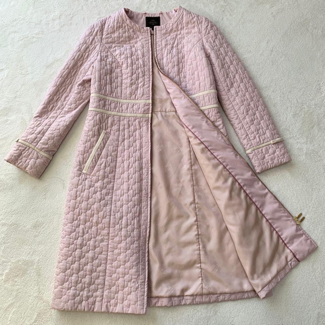 TOCCAトッカLAURAキルティングAラインロングコート2waySサイズ相当