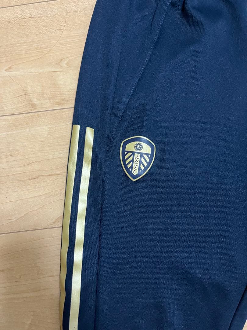 リーズ　adidas Leeds United ジャージ ネイビー　上S下M美品