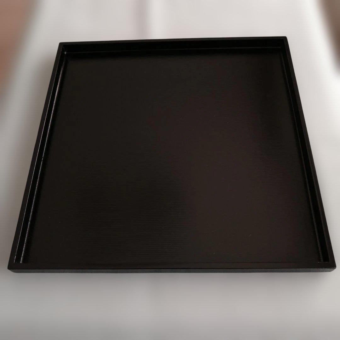 [専用です]　山田平安堂　正角膳　千筋(黒) 2枚セット