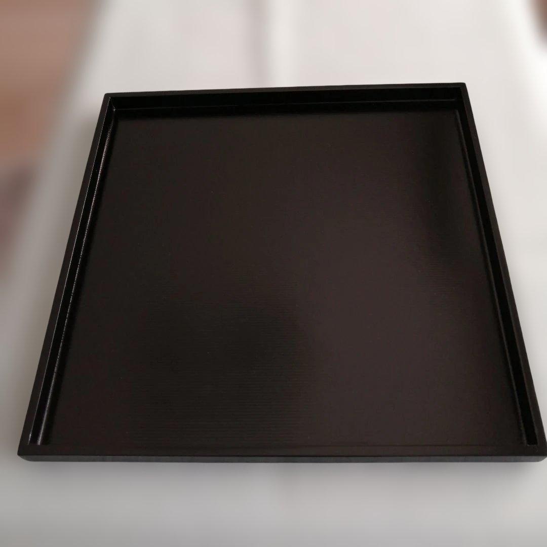 [専用です]　山田平安堂　正角膳　千筋(黒) 2枚セット