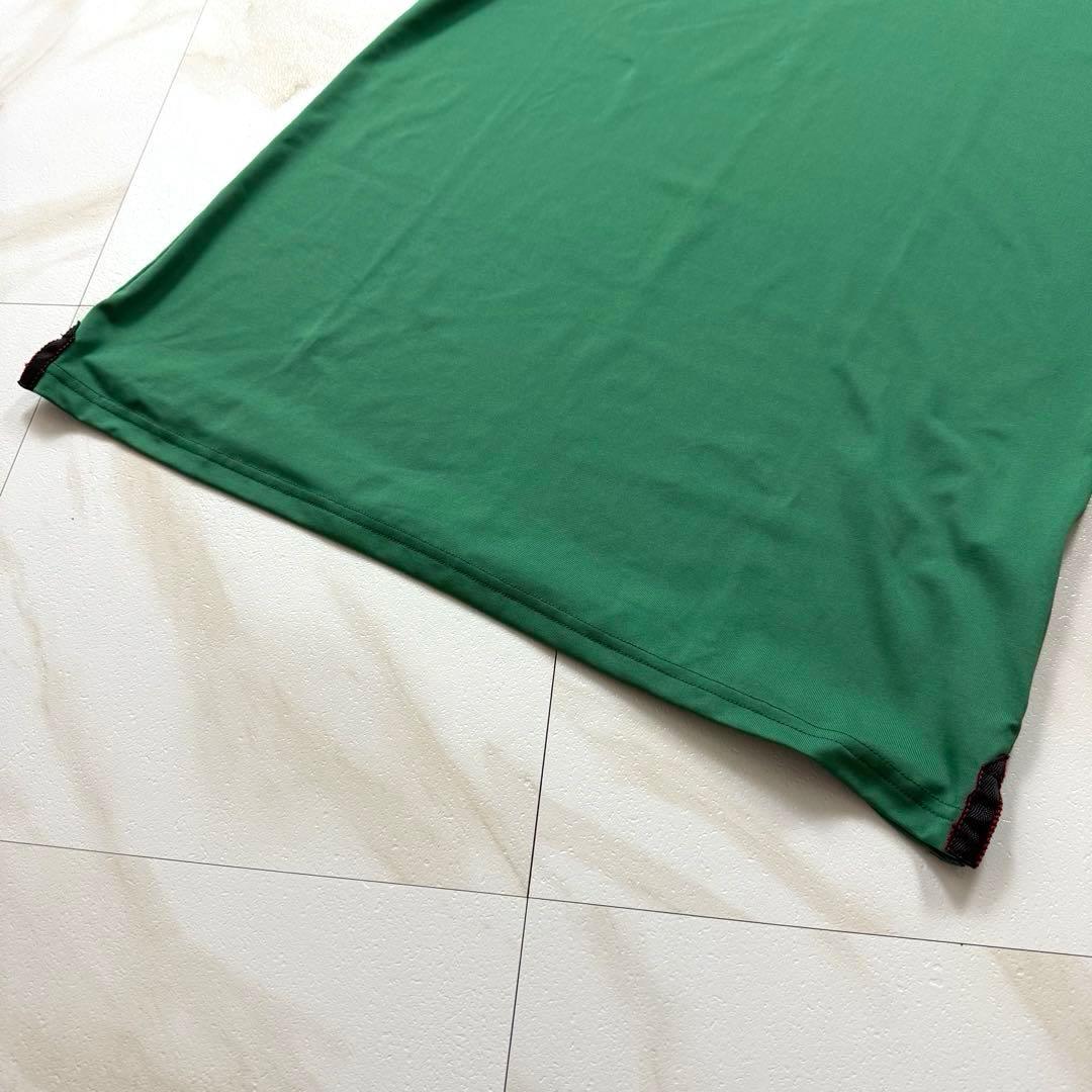 未使用級✨ BRIEFING モックネック シャツ 半袖 グリーン