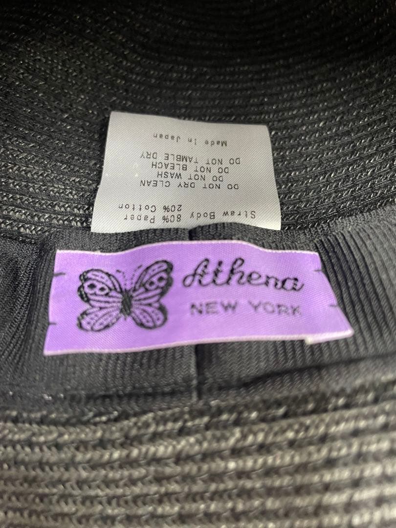 ❣️晩夏セール❣️美品❣️ＡＴＨＥＮＡ　ＮＥＷＹＯRＫアシーナニューヨーク黒 ハット❣️