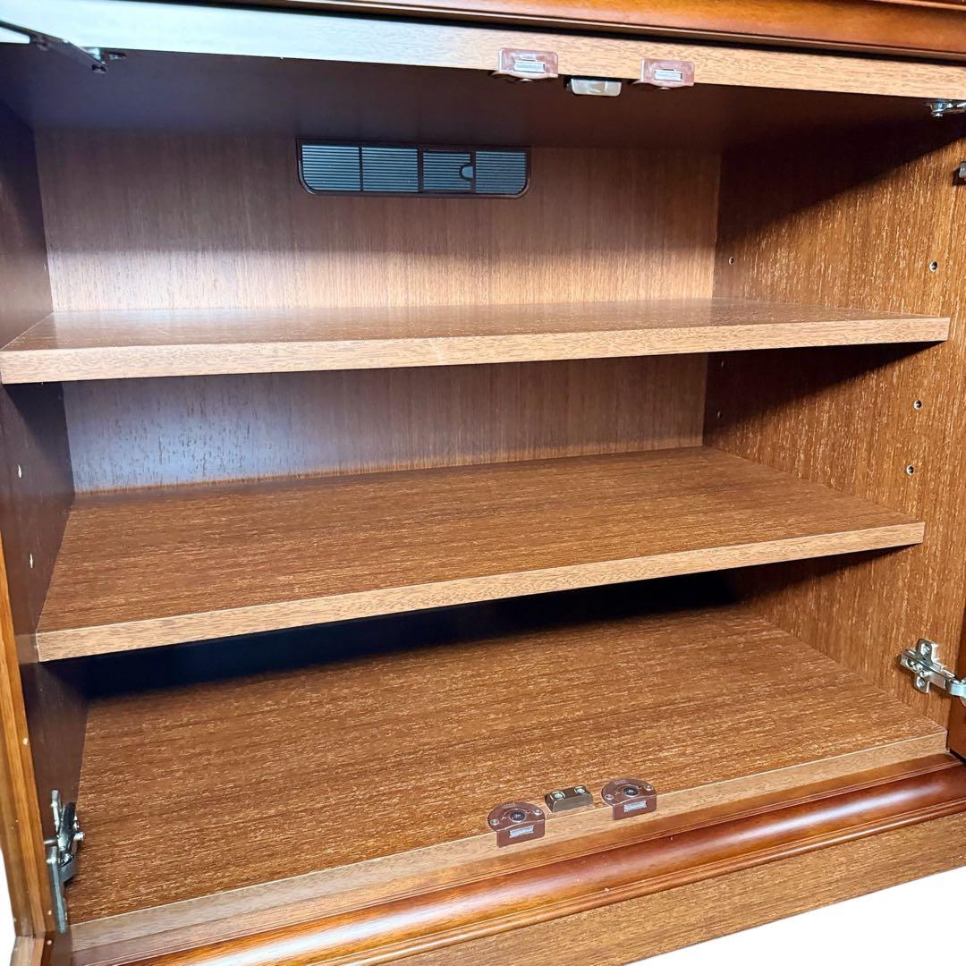 HR798 MARUNI マルニ木工 地中海シリーズ ローボードガラス扉