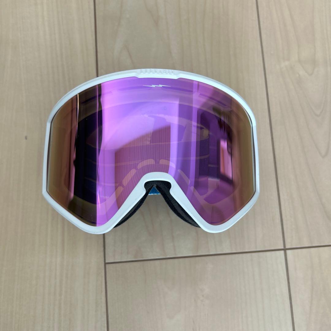 X1　　KLEVELAND マットホワイト/ピンククローム ゴーグル