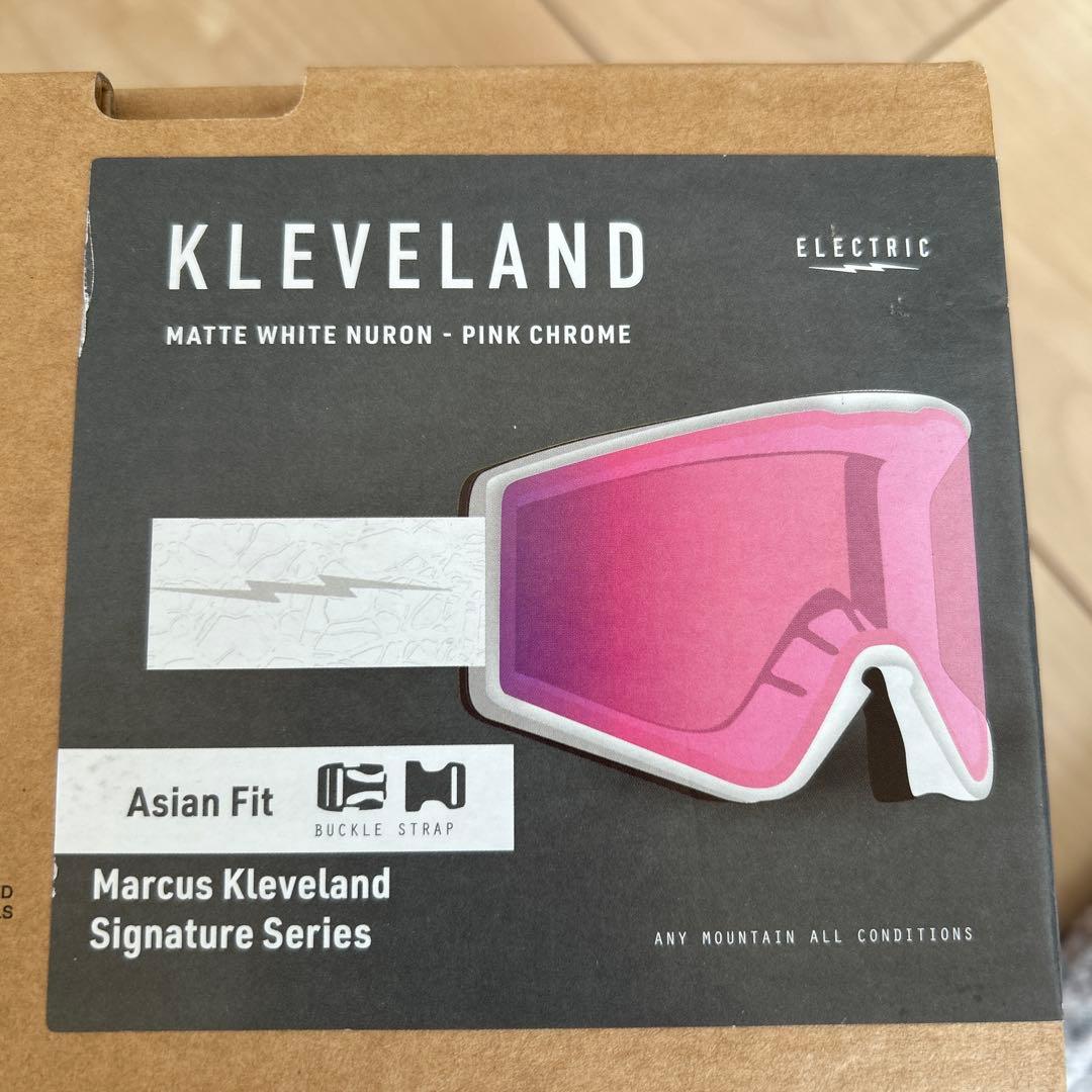 X1　　KLEVELAND マットホワイト/ピンククローム ゴーグル