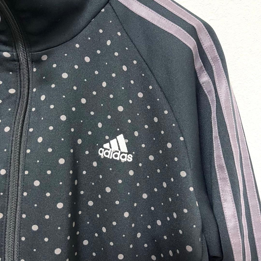 adidas アディダストラックジャケット ジャージ ブラック水玉 希少