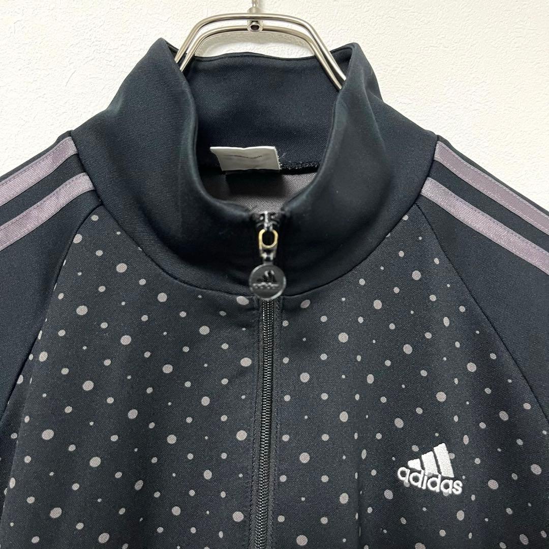 adidas アディダストラックジャケット ジャージ ブラック水玉 希少