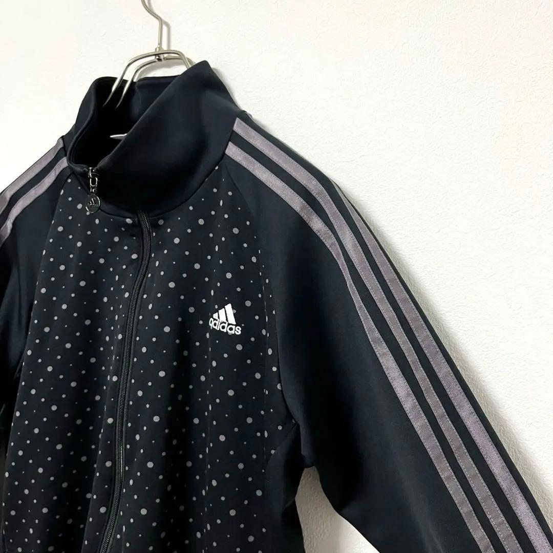 adidas アディダストラックジャケット ジャージ ブラック水玉 希少