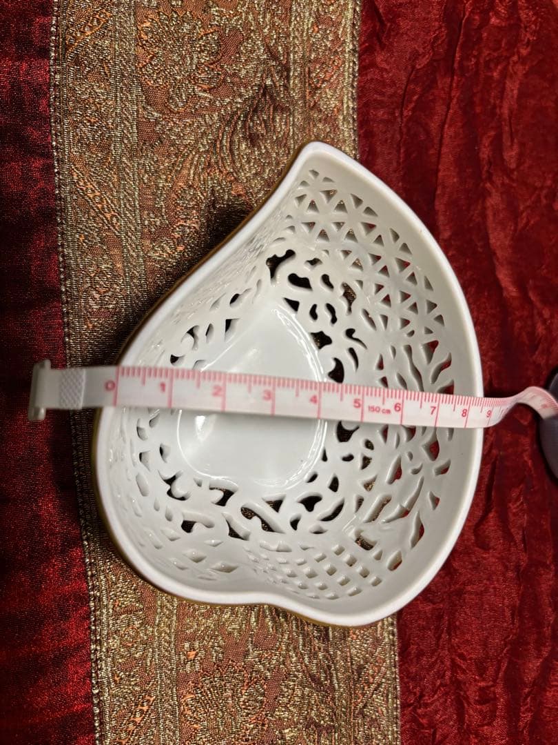 美品　ヘレンド ボンボニエール 金彩 透かし オープンワーク