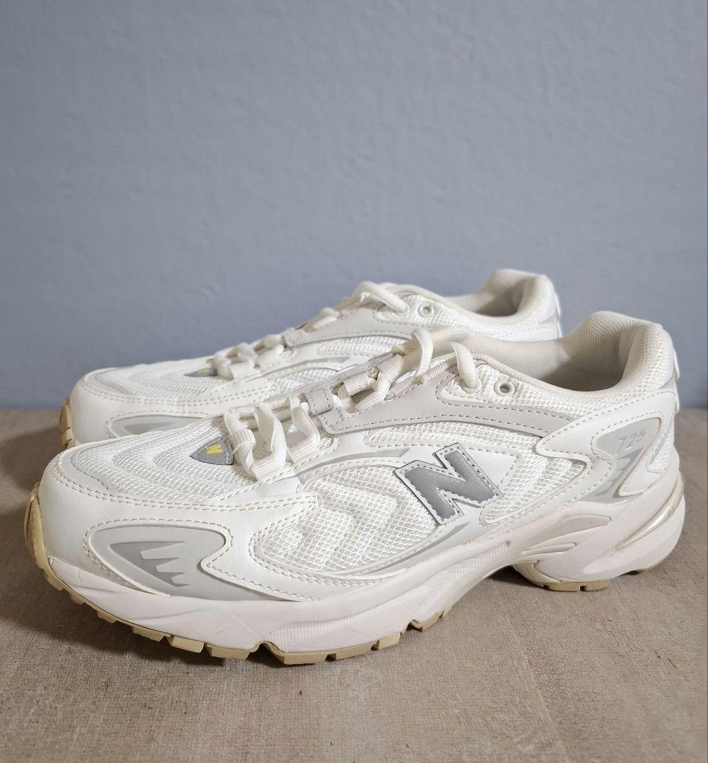 【未使用級】NewBalance ML725AF 25cm ホワイト/イエロー