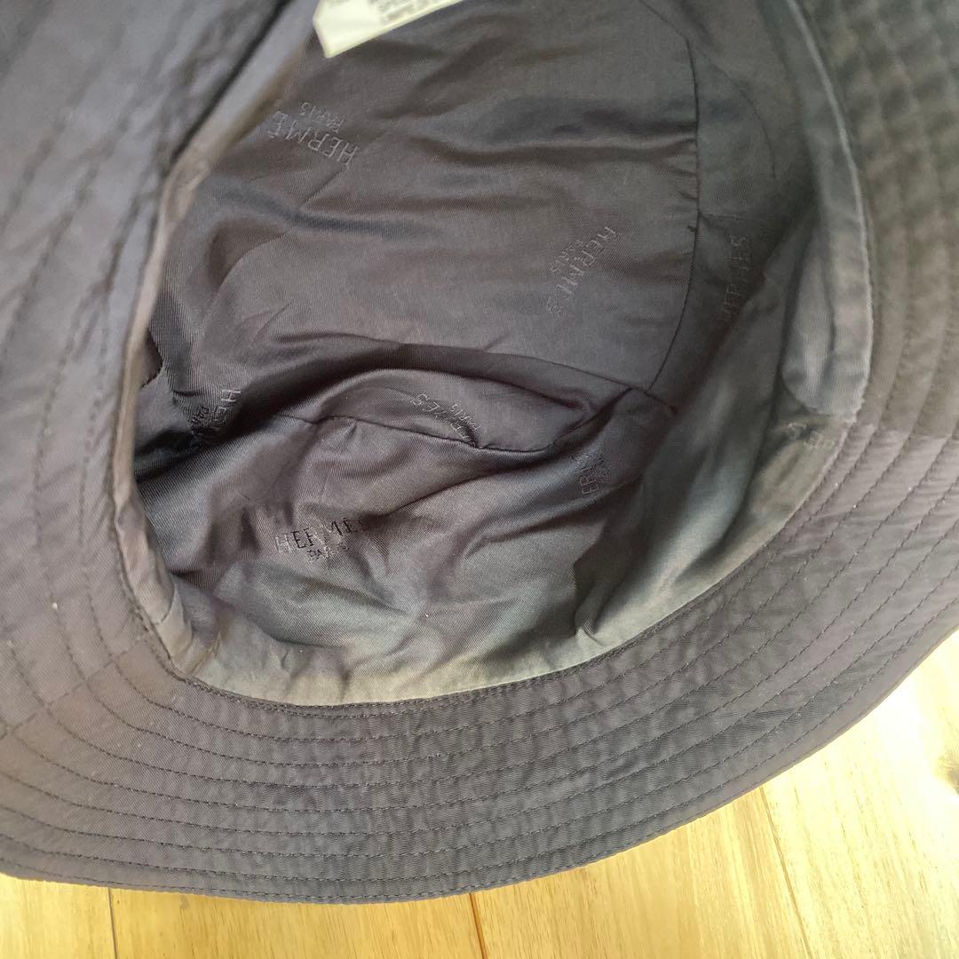 エルメス バケットハット レザーファスナー