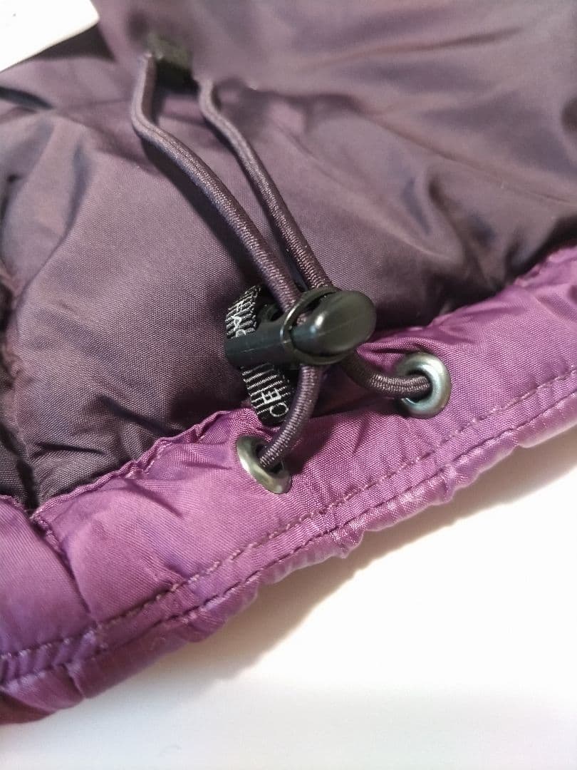90Lノースフェイスダウンベスト700パープル紫