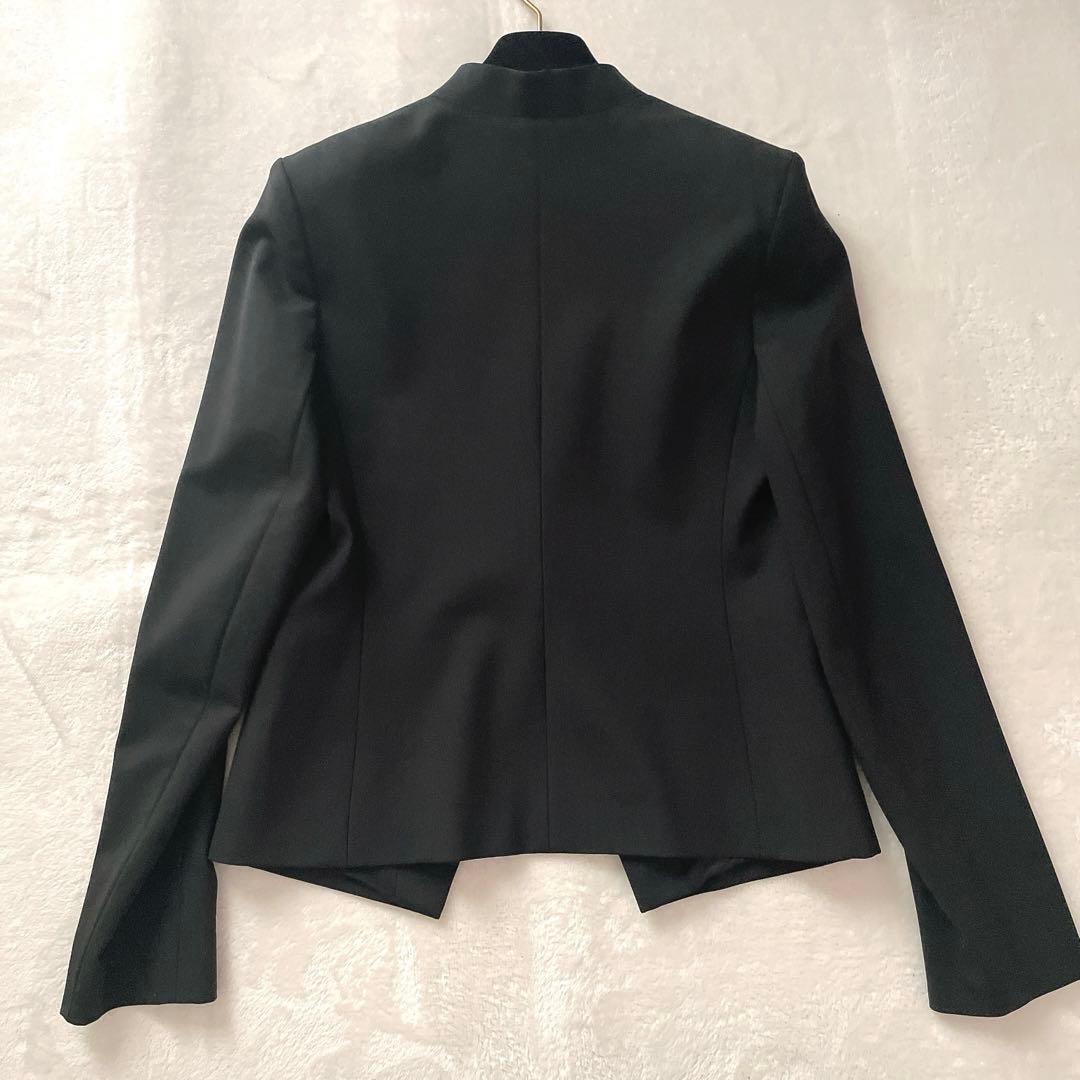 極美品⭐︎Theory TAILOR 黒 ノーカラー スカートスーツ セットアップ