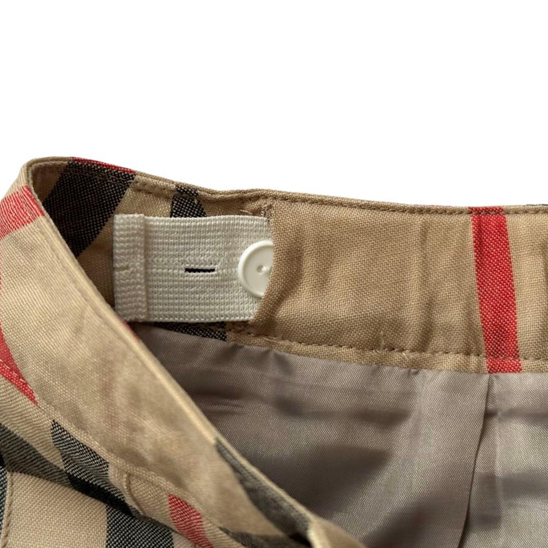 美品 バーバリーBURBERRY チェック柄 プリーツスカート170cm