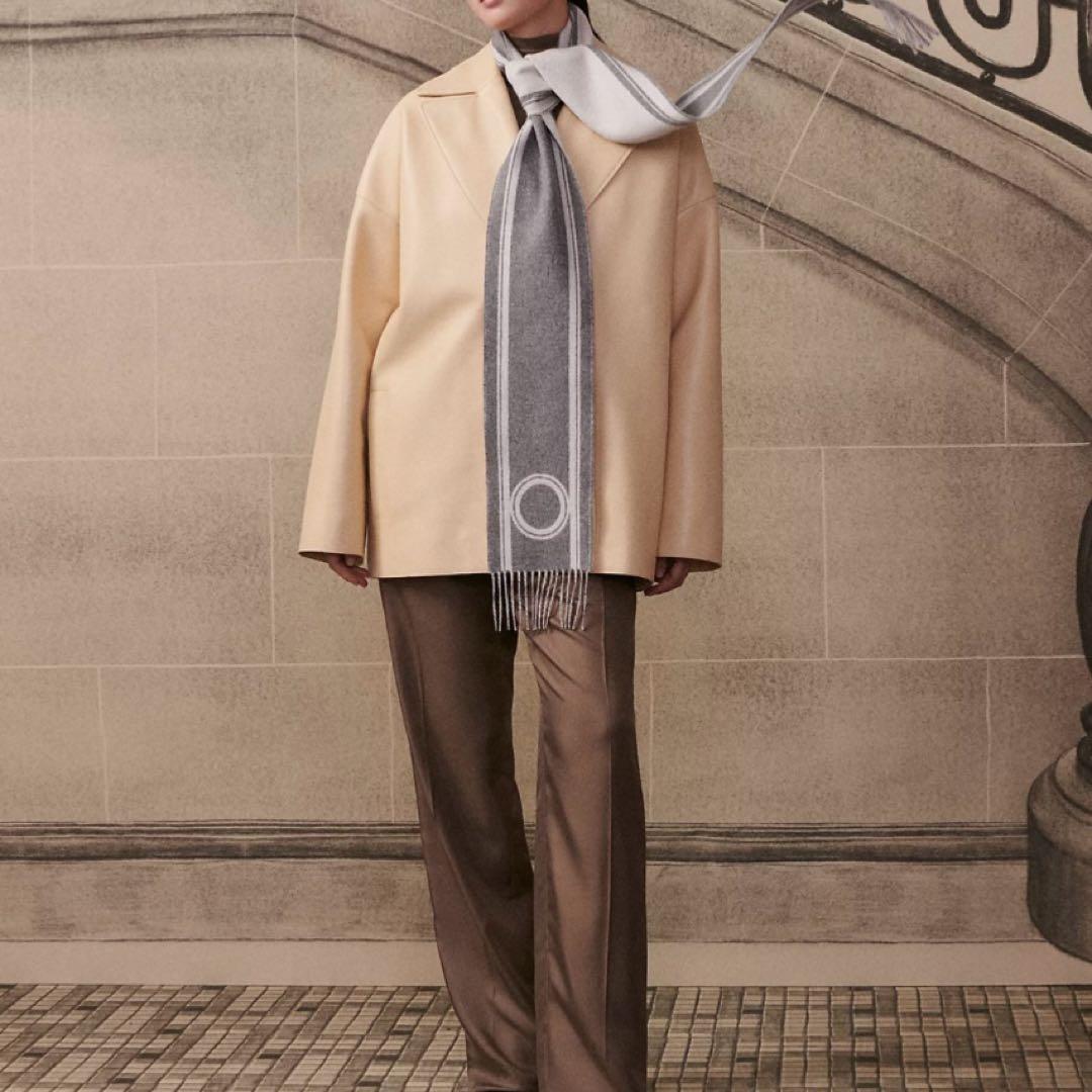 【エルメス】カシミヤマフラー新品