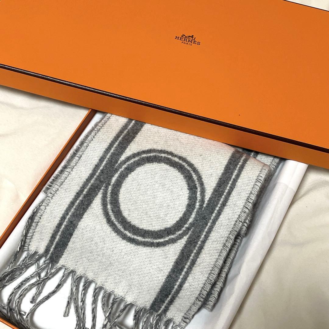 【エルメス】カシミヤマフラー新品