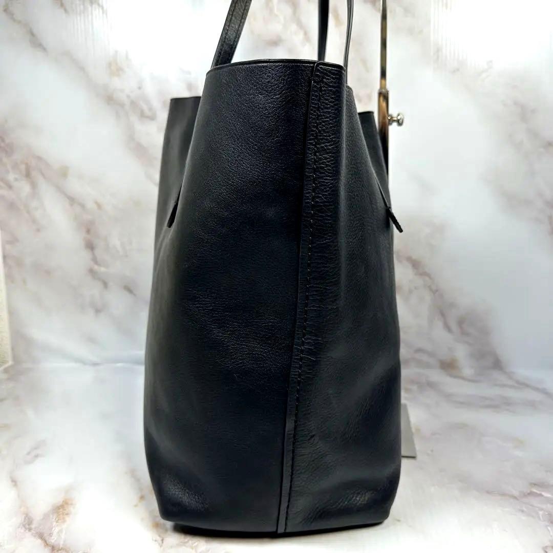 【美品】 コーチ ハドソン トートバッグ オールレザー A4 肩掛け　ブラック