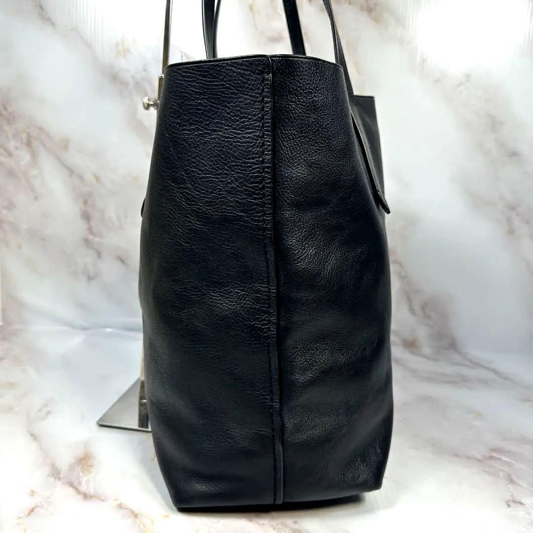 【美品】 コーチ ハドソン トートバッグ オールレザー A4 肩掛け　ブラック