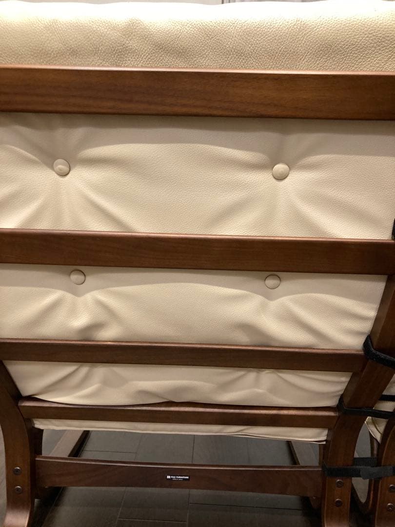 エリコ様　冨士ファニチア　Agioアージオソファー　ワイド　ウォールナット　革