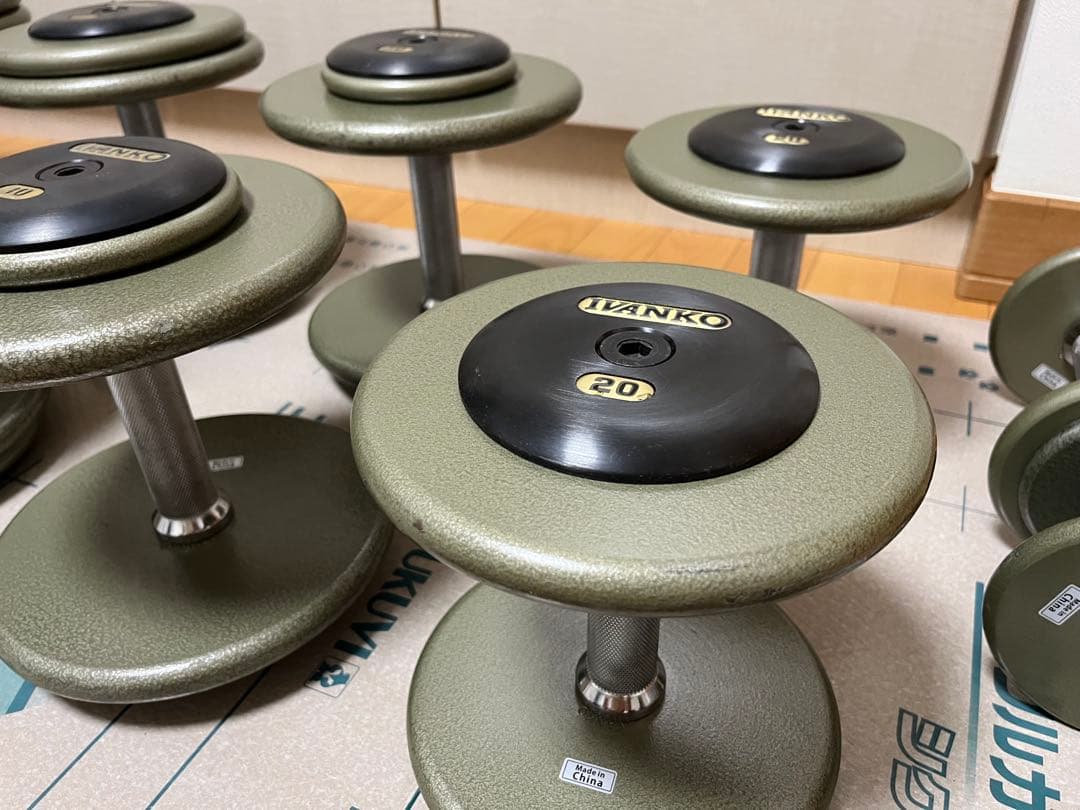 IVANKO ダンベルセット 31kg-1kg 18個