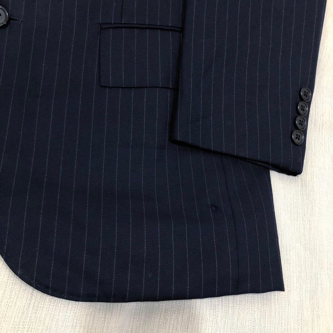 ラルフローレン ネイビースーツ ストライプ セットアップ 80s オールド 古着