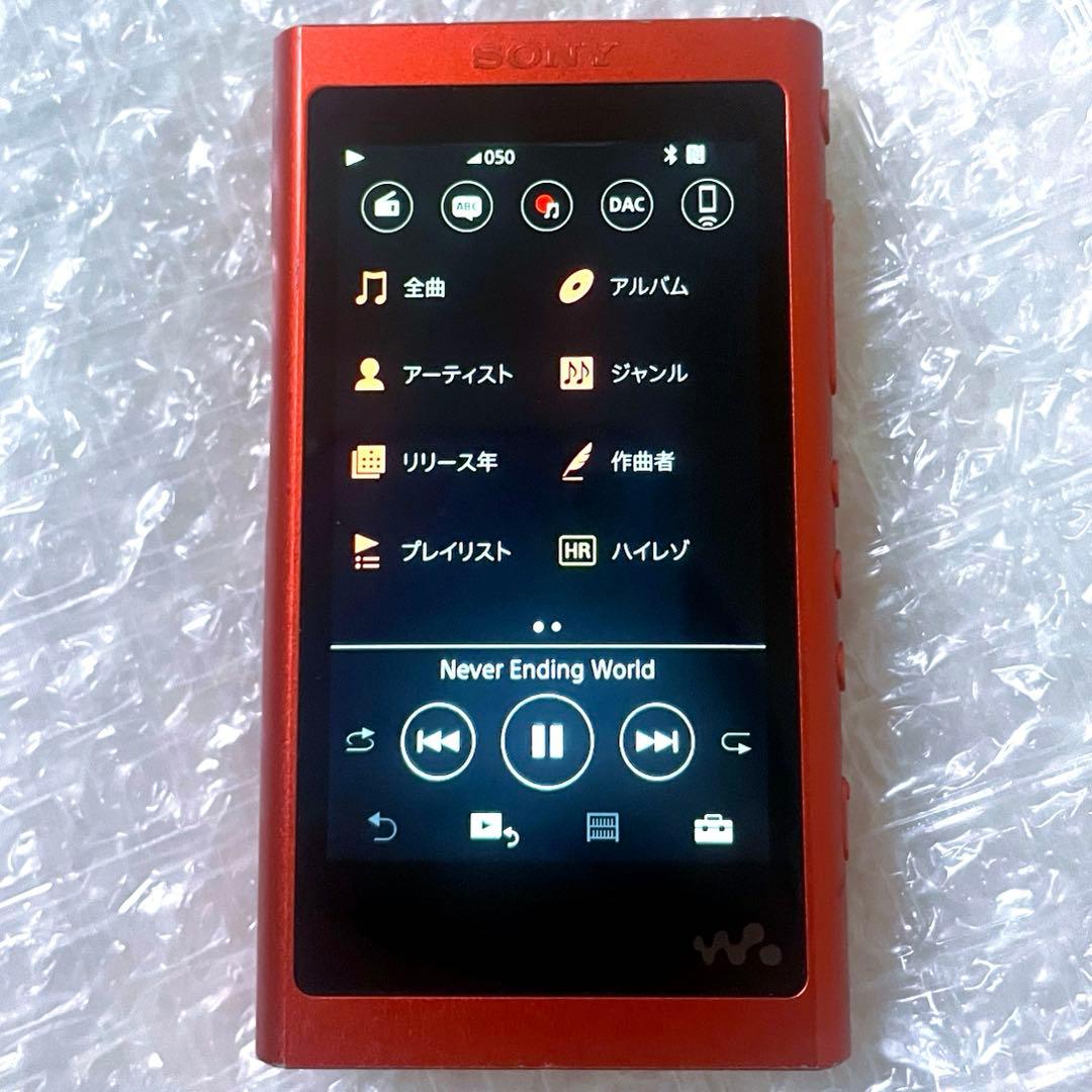 SONY WALKMAN NW-A55 レッド 本体 充電ケーブル付